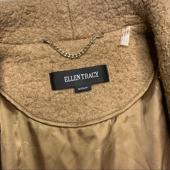 Ellen Tracy Oversize Collar Bouclé Coat, Wool Blend - Picture 5 of 9